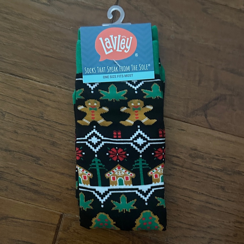 Holiday Novelty Socks “Get Baked”